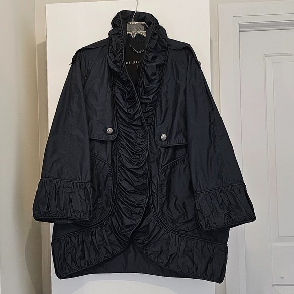 BURBERRY - AS SEEN ON THE 2007 RUNWAY COLLECTION, LONG SLEEVE JACKET WITH RUFFLE - Picture 3 of 16